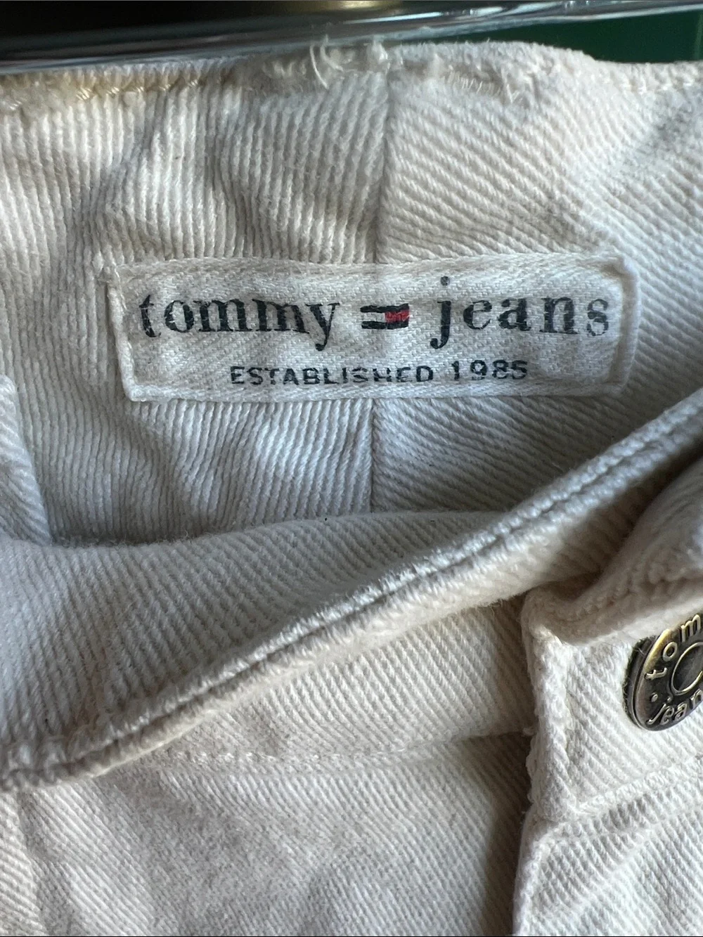 Y2K vintage Tommy Hilfiger cropped sailor double zip jean / size 2